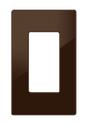 Crestron FP-G1-BRN-S – 1-Gang Decorator Faceplate, Brown Smooth Wall Boxes Crestron