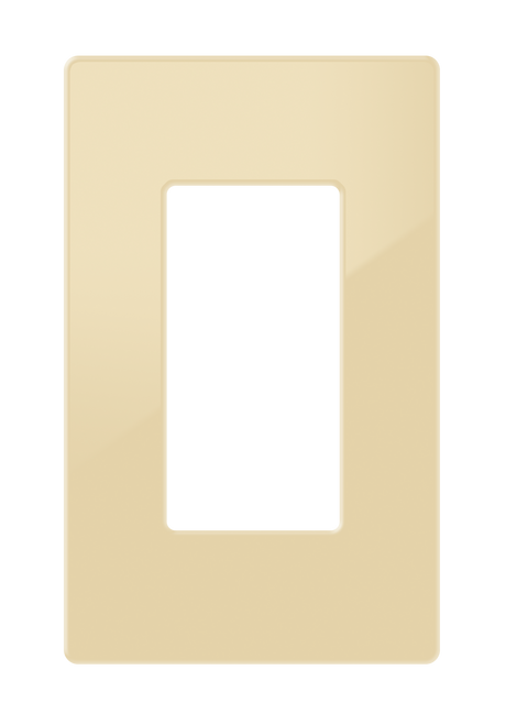 Crestron FP-G1-IVR-S – Decorator Style Faceplate, 1-Gang, Ivory Smooth Wall Boxes Crestron