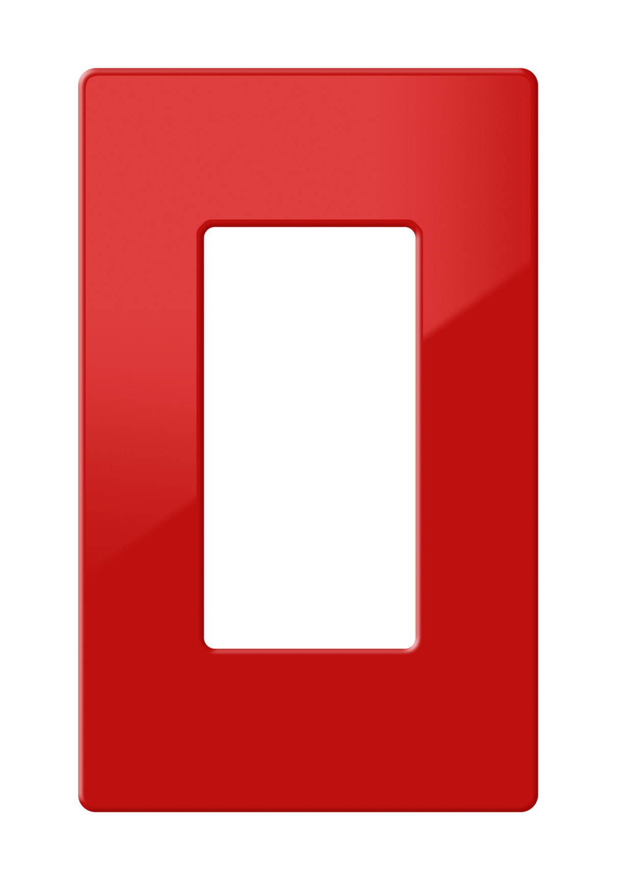 Crestron FP-G1-RED-S – Decorator Faceplate, 1-Gang, Red Smooth Wall Boxes Crestron