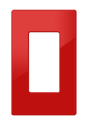 Crestron FP-G1-RED-S – Decorator Faceplate, 1-Gang, Red Smooth Wall Boxes Crestron