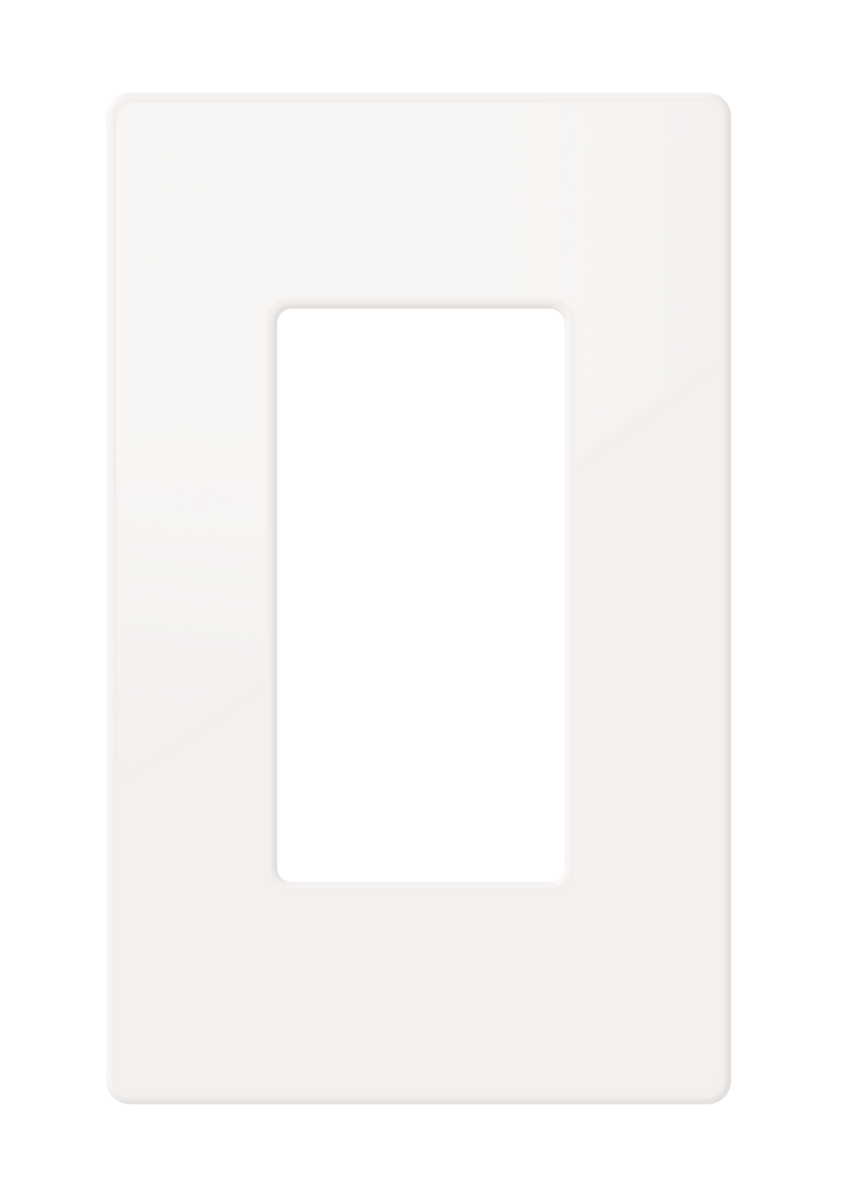 Crestron FP-G1-W-S – 1-Gang Decorator Faceplate, White Smooth Wall Boxes Crestron