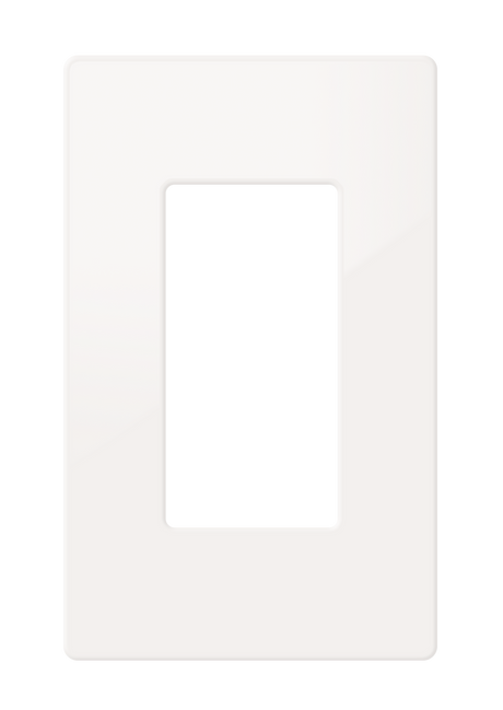 Crestron FP-G1-W-S – 1-Gang Decorator Faceplate, White Smooth Wall Boxes Crestron