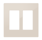 Crestron FP-G2-A-S – Decorator Style Faceplate, 2-Gang, Almond Smooth Wall Boxes Crestron