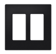 Crestron FP-G2-B-T – Decorator Style Faceplate, 2-Gang, Black Textured Wall Boxes Crestron