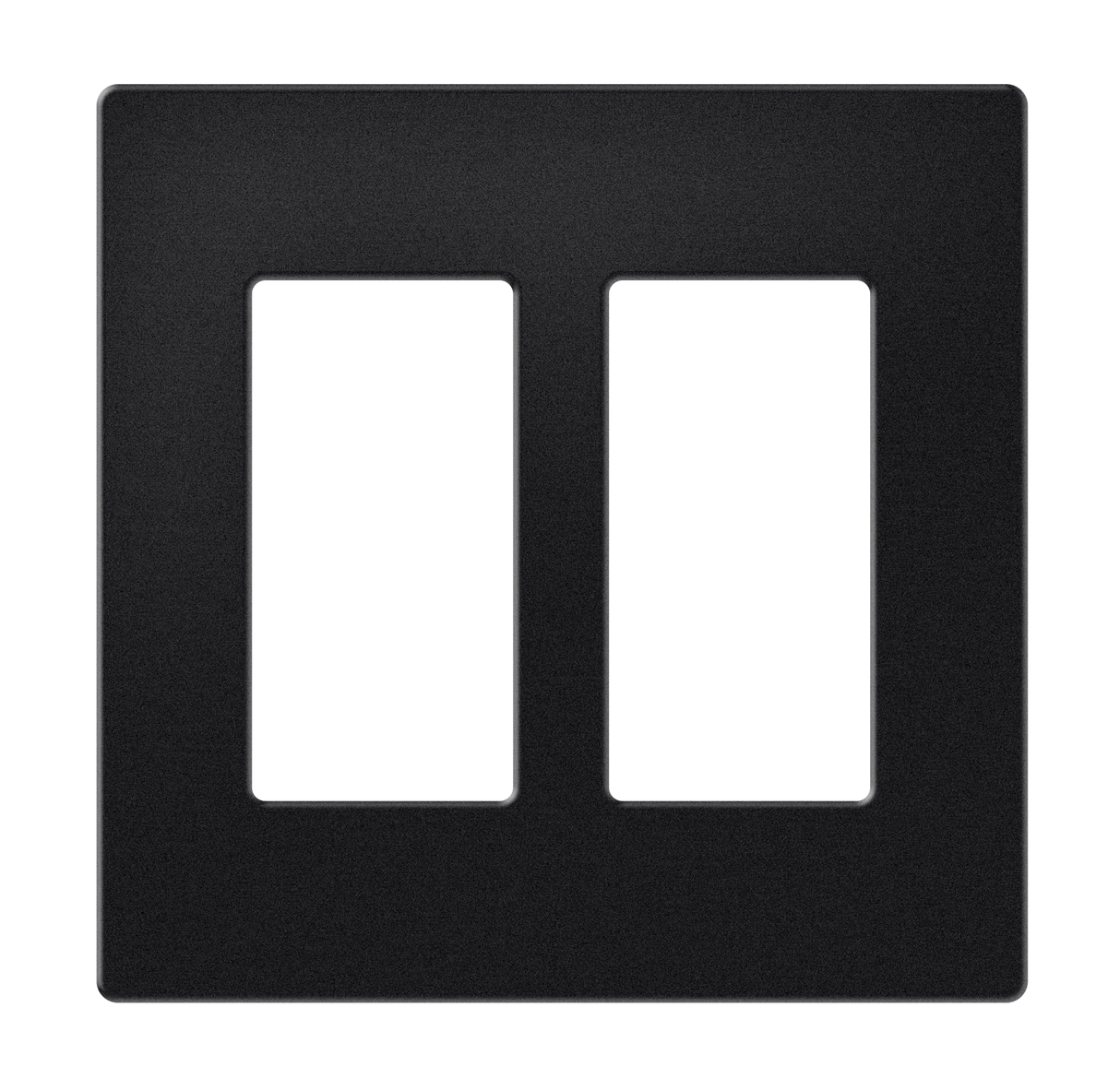 Crestron FP-G2-B-T – Decorator Style Faceplate, 2-Gang, Black Textured Wall Boxes Crestron