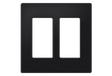 Crestron FP-G2-DM-B-T – 2-Gang DM Transmitter Faceplate, Black Textured Wall Boxes Crestron