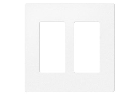 Crestron FP-G2-DM-W-T – 2-Gang Decorator Faceplate for DM Series, White Textured Wall Boxes Crestron
