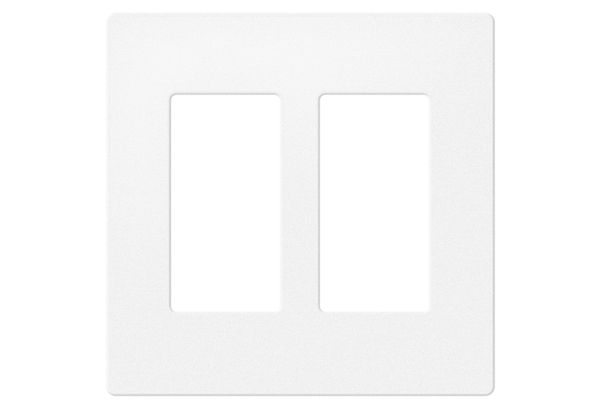 Crestron FP-G2-DM-W-T – 2-Gang Decorator Faceplate for DM Series, White Textured Wall Boxes Crestron