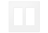 Crestron FP-G2-DM-W-T – 2-Gang Decorator Faceplate for DM Series, White Textured Wall Boxes Crestron