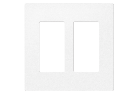 Crestron FP-G2-DM-W-T – 2-Gang Decorator Faceplate for DM Series, White Textured Wall Boxes Crestron