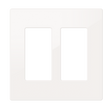 Crestron FP-G2-W-S – Decorator Style Faceplate, 2-Gang, White Smooth Wall Boxes Crestron