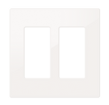 Crestron FP-G2-W-S – Decorator Style Faceplate, 2-Gang, White Smooth Wall Boxes Crestron