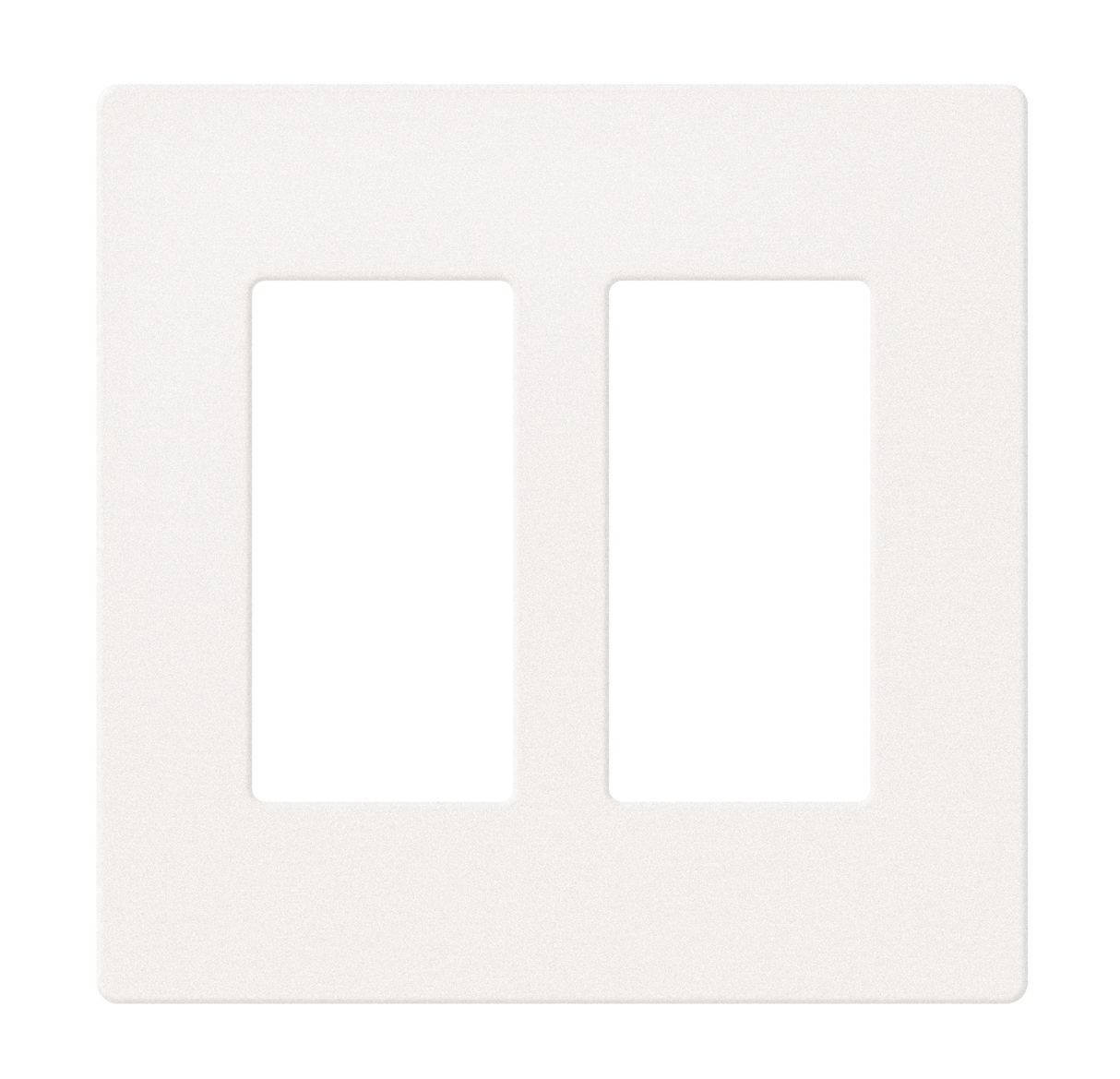 Crestron FP-G2-W-T – Decorator Style Faceplate, 2-Gang, White Textured Wall Boxes Crestron