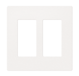 Crestron FP-G2-W-T – Decorator Style Faceplate, 2-Gang, White Textured Wall Boxes Crestron