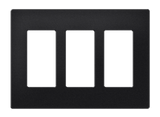 Crestron FP-G3-B-T – Decorator Style Faceplate, 3-Gang, Black Textured Wall Boxes Crestron