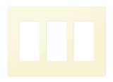 Crestron FP-G3-DA-S – Decorator Style Faceplate, 3-Gang, Dark Almond Smooth Wall Boxes Crestron