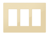 Crestron FP-G3-IVR-S – 3-Gang Decorator Faceplate, Ivory Smooth Wall Boxes Crestron