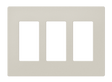 Crestron FP-G3-LAT-T – Decorator Style Faceplate, 3-Gang, Latte Textured Wall Boxes Crestron