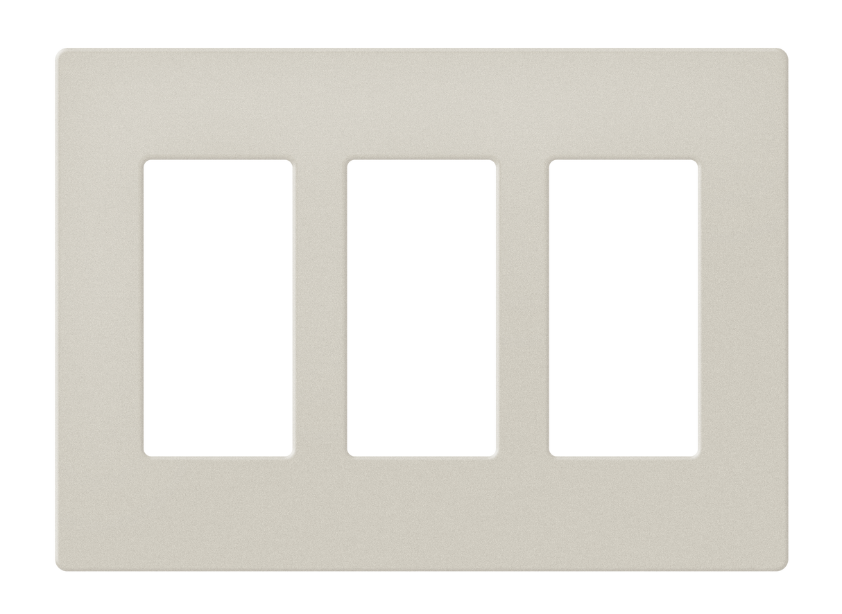 Crestron FP-G3-LAT-T – Decorator Style Faceplate, 3-Gang, Latte Textured Wall Boxes Crestron