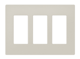 Crestron FP-G3-LAT-T – Decorator Style Faceplate, 3-Gang, Latte Textured Wall Boxes Crestron