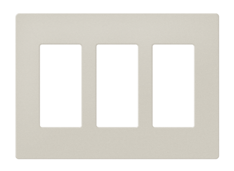 Crestron FP-G3-LAT-T – Decorator Style Faceplate, 3-Gang, Latte Textured Wall Boxes Crestron