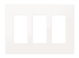 Crestron FP-G3-W-S – Decorator Faceplate, 3-Gang, White Smooth Wall Boxes Crestron