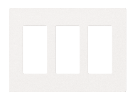 Crestron FP-G3-W-T – 3-Gang Decorator Faceplate, White Textured Wall Boxes Crestron
