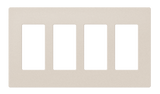 Crestron FP-G4-A-T – Decorator Style Faceplate, 4-Gang, Almond Textured Wall Boxes Crestron