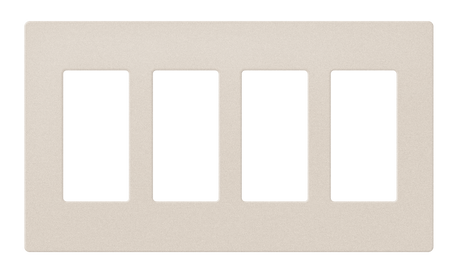Crestron FP-G4-A-T – Decorator Style Faceplate, 4-Gang, Almond Textured Wall Boxes Crestron