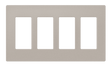 Crestron FP-G4-DSK-T – Decorator Style Faceplate, 4-Gang, Dusk Textured Wall Boxes Crestron