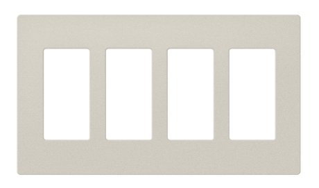 Crestron FP-G4-LAT-T – Decorator Style Faceplate, 4-Gang, Latte Textured Wall Boxes Crestron