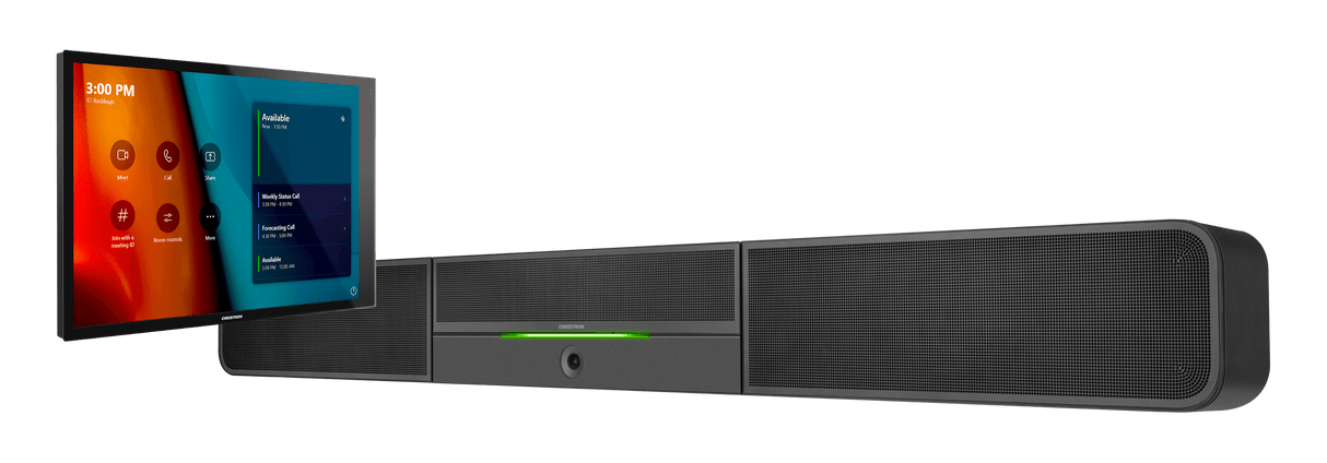 Crestron UC-B30-T-WM Crestron Flex Small Room Conference System with Video Soundbar and Wall Mounted Control Interface for Microsoft Teams® Rooms