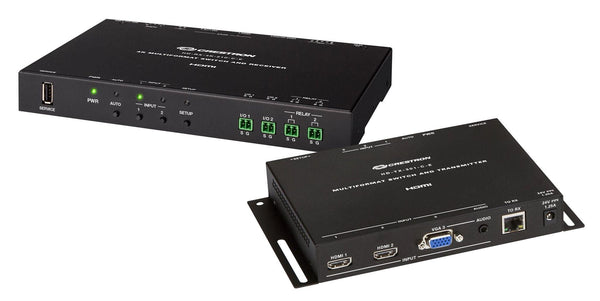 Crestron 4K 4x1 Scaling Auto-Switcher and DM Lite® Extender over CATx Cable - HD-MD-4K-400 KIT