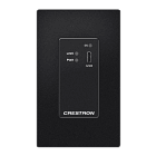 Crestron HD-TX-4KZ-111-1G-B  DM Lite® 4K60 4:4:4 Transmitter for USB-C® DisplayPort™ Signal Extension over CATx Cable, Wall Plate, Black