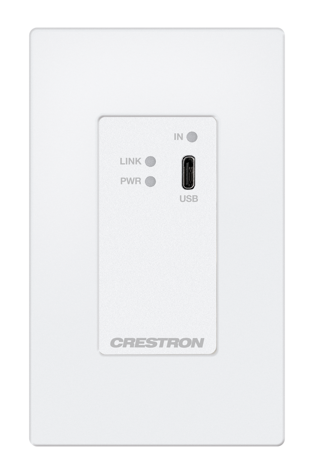 Crestron HD-TX-4KZ-111-1G-W – DM Essentials 4K60 USB-C DisplayPort Transmitter, Wall Plate, White Accessories Crestron