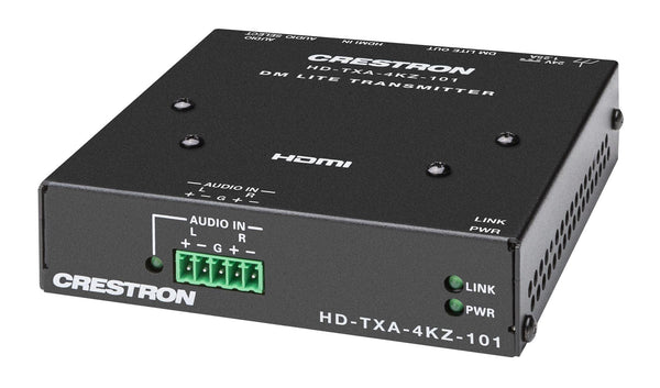 Crestron HD-TXA-4KZ-101 DM Lite® 4K60 4:4:4 Transmitter for HDMI® and Analog Audio Signal Extension over CATx Cable