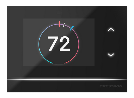 Crestron HZ-THSTAT-B – Horizon Thermostat, Black Smooth Thermostat Crestron