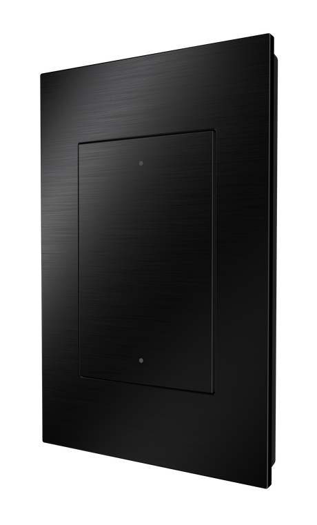 Crestron HZ2-AUX-BR-BLK – Horizon 2 In-Wall Multiway Remote, Standard Engraved, Brushed Black Lighting Controls Crestron
