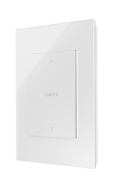 Crestron HZ2-AUX-GLASS-W – Horizon 2 In-Wall Multiway Remote, White Glass, Engraved Lighting Controls Crestron
