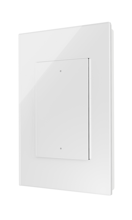 Crestron HZ2-AUX-GLASS-W – In-Wall Multiway Remote, White Glass Lighting Controls Crestron