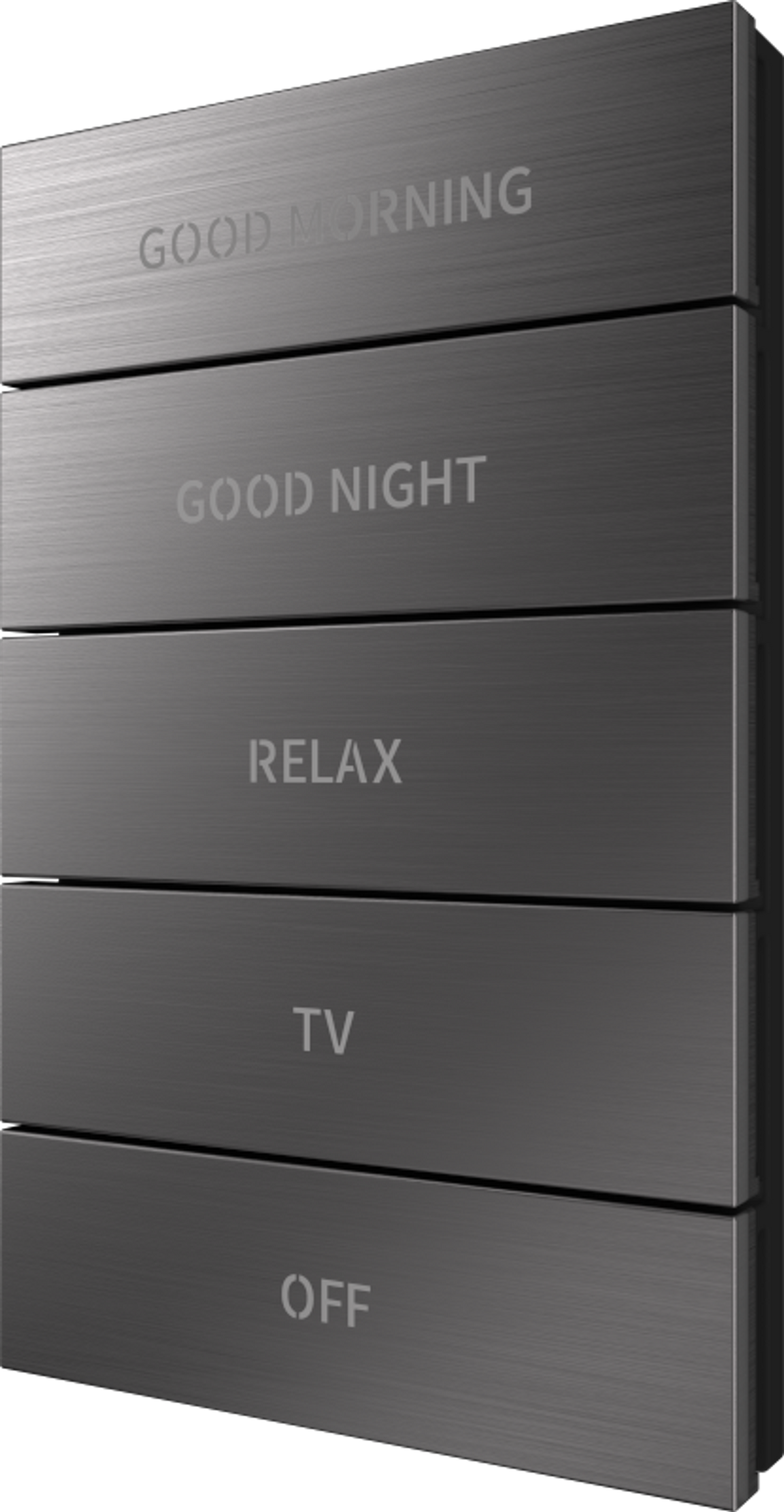 Crestron HZ2-BTNS-1-DRK-NKL-ENGRAVED – Horizon 2 Button Assembly Style 1, Dark Nickel, Custom Engraved Crestron