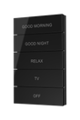 Crestron HZ2-BTNS-1-GLASS-B ENGRAVED – Horizon 2 Button Set Style 1, Glass Black, Custom Engraved Lighting Controls Crestron