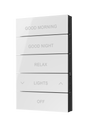 Crestron HZ2-BTNS-3-GLASS-W-ENGRAVED – Horizon 2 Button Assembly Style 3, White Glass, Custom Engraved Lighting Controls Crestron