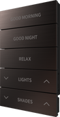 Crestron HZ2-BTNS-4-DRK-BRZ ENGRAVED – Horizon 2 Button Assembly, Style 4, Custom Engraved, Dark Bronze Lighting Controls Crestron