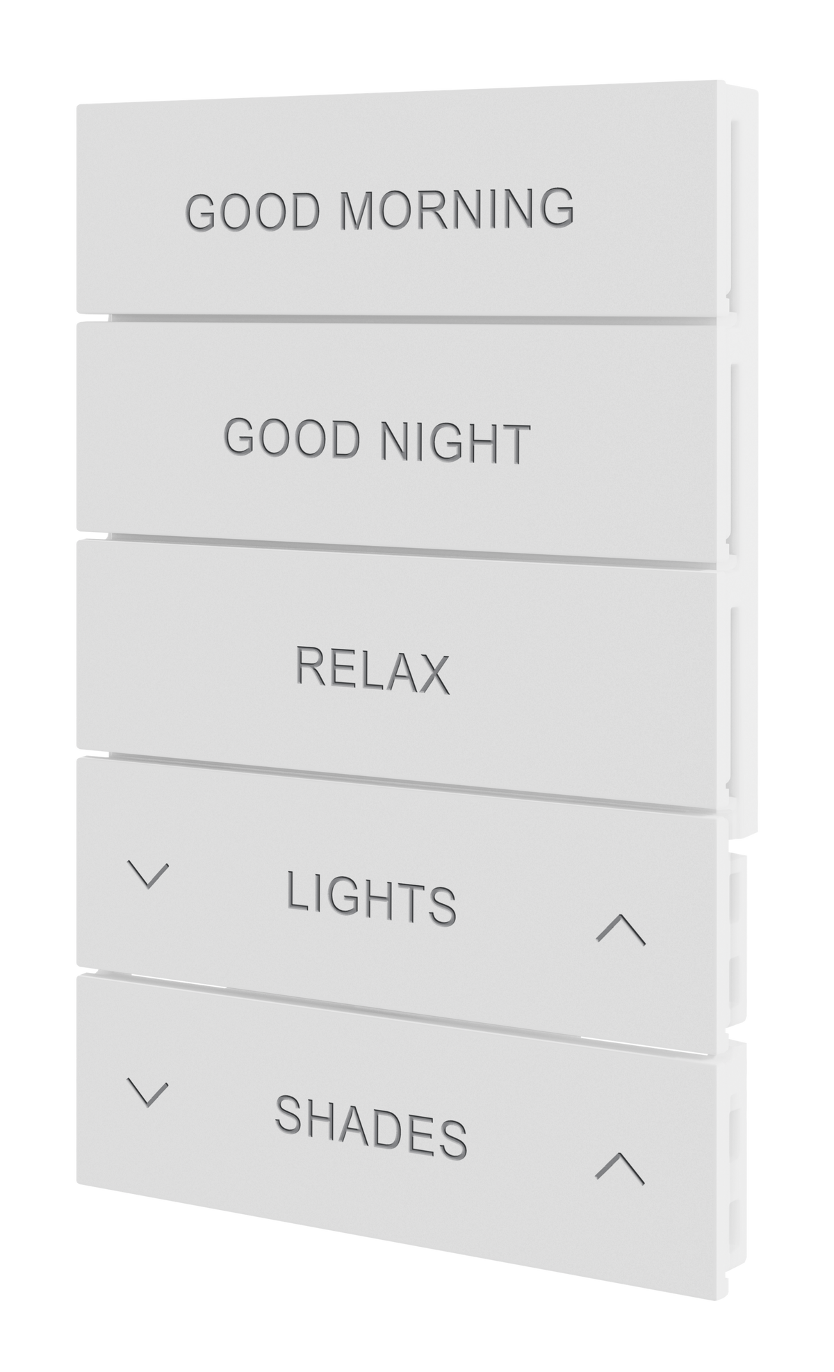 Crestron HZ2-BTNS-4-W-ENGRAVED – Horizon 2 Button Assembly, Style 4, White, Custom Engraved Lighting Controls Crestron
