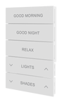 Crestron HZ2-BTNS-4-W-ENGRAVED – Horizon 2 Button Assembly, Style 4, White, Custom Engraved Lighting Controls Crestron