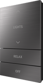 Crestron HZ2-BTNS-5-DRK-NKL – Horizon 2 Button Assembly, Style 5, Custom Engraved, Dark Nickel Lighting Controls Crestron