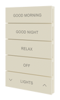 Crestron HZ2-BTNS-2-A ENGRAVED – Horizon 2 Button Assembly, Style 2, Custom Engraved, Almond Crestron