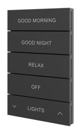 Crestron HZ2-BTNS-2-B – Horizon 2 Button Assembly, Style 2, Custom Engraved, Black Crestron