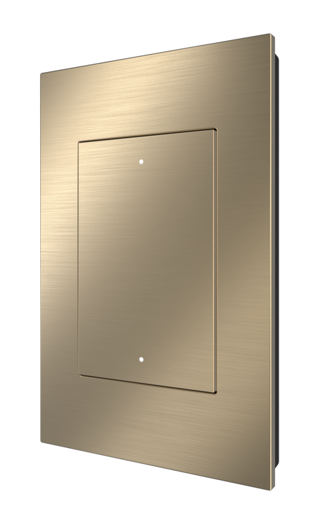 Crestron HZ2-DIMLVEX-BR-BRASS-ENGRAVED – 0-10V Dimmer, Brushed Brass Lighting Controls Crestron